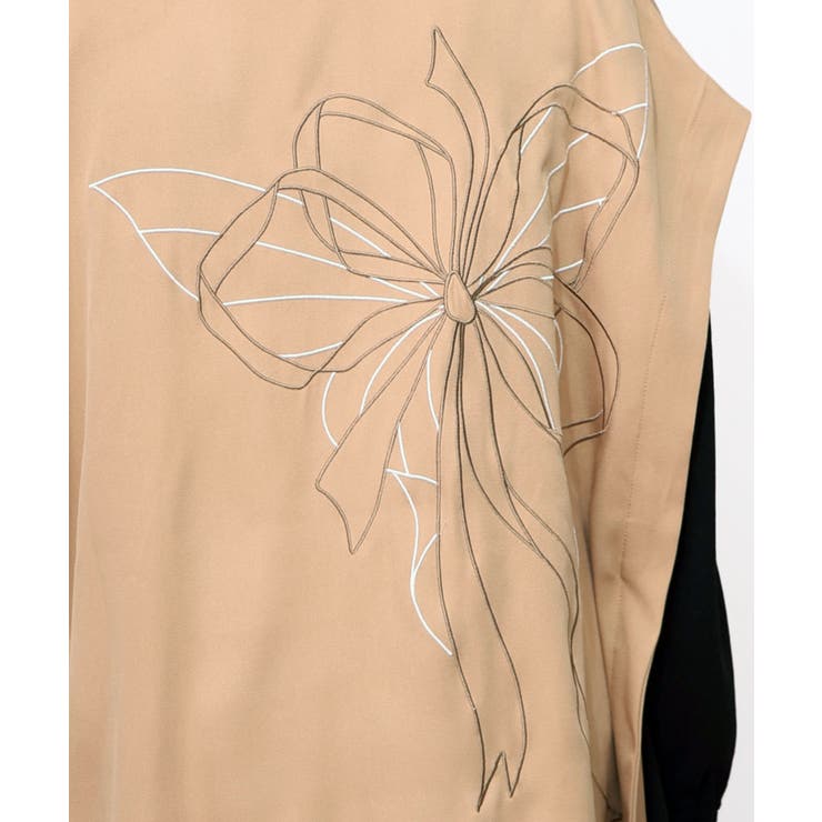 リボン刺繍テーラードジレ | ScoLar | 詳細画像14 