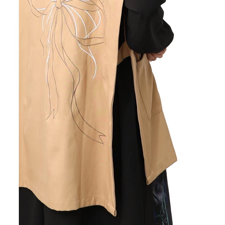 リボン刺繍テーラードジレ | ScoLar | 詳細画像18 