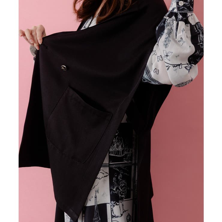 リボン刺繍テーラードジレ | ScoLar | 詳細画像6 