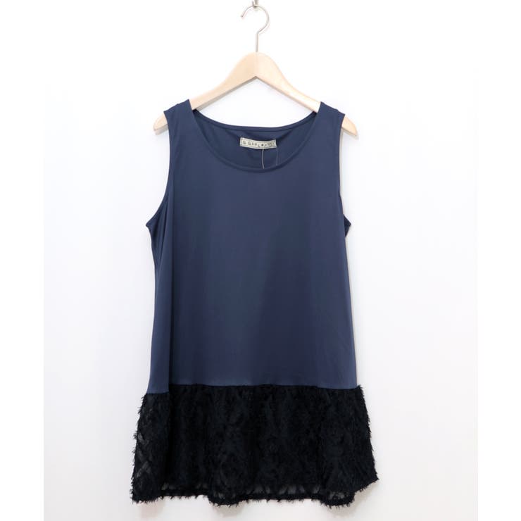 ネイビー | シフォン切替インナータンク | ScoLar