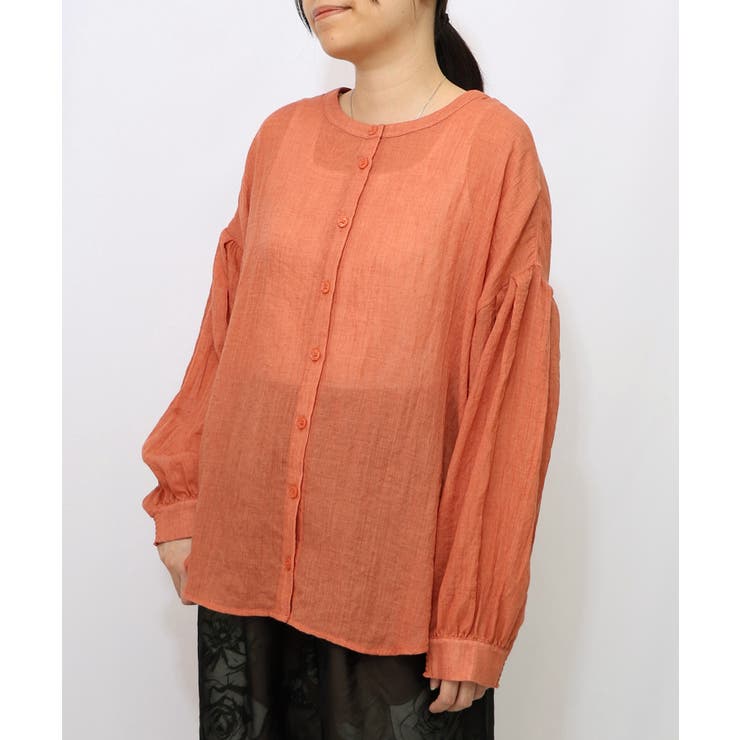 パリ柄ガーゼ 2WAYシャツプルオーバー | ScoLar | 詳細画像16 