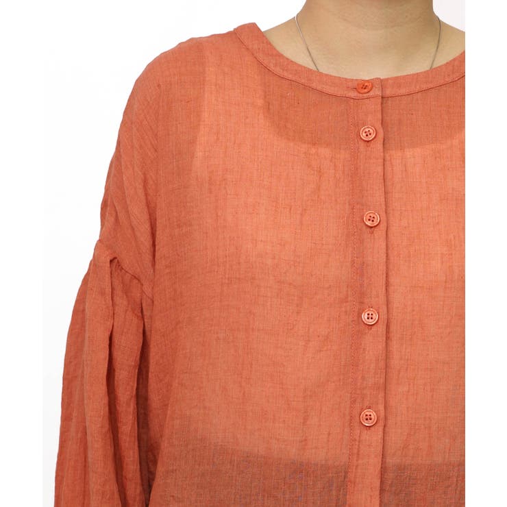 パリ柄ガーゼ 2WAYシャツプルオーバー | ScoLar | 詳細画像20 