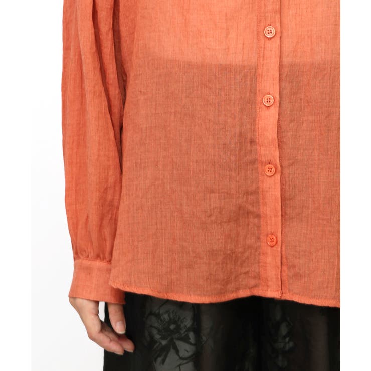 パリ柄ガーゼ 2WAYシャツプルオーバー | ScoLar | 詳細画像21 