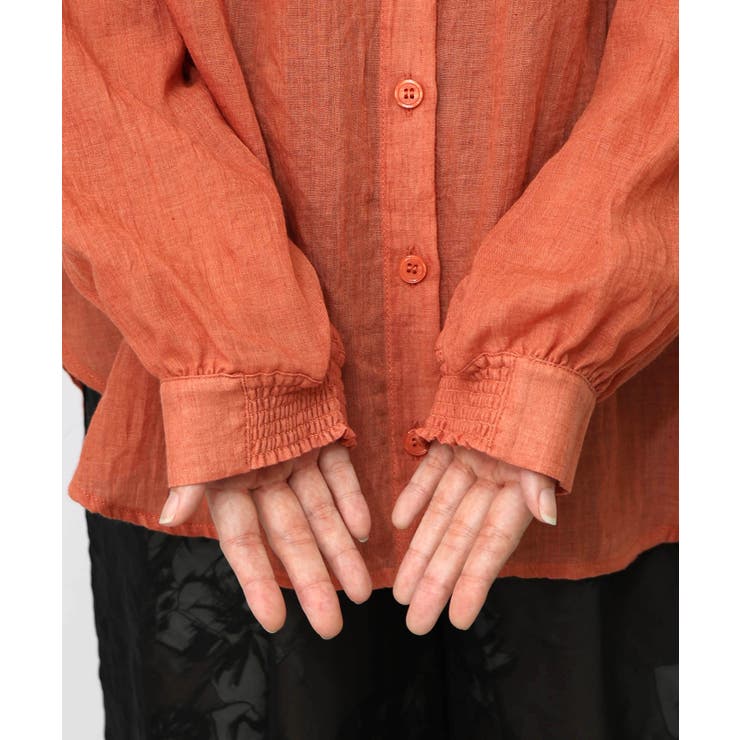 パリ柄ガーゼ 2WAYシャツプルオーバー | ScoLar | 詳細画像23 