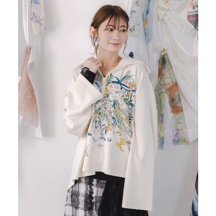 バイオリンとピアノレース切替ロンT | ScoLar | 詳細画像1 