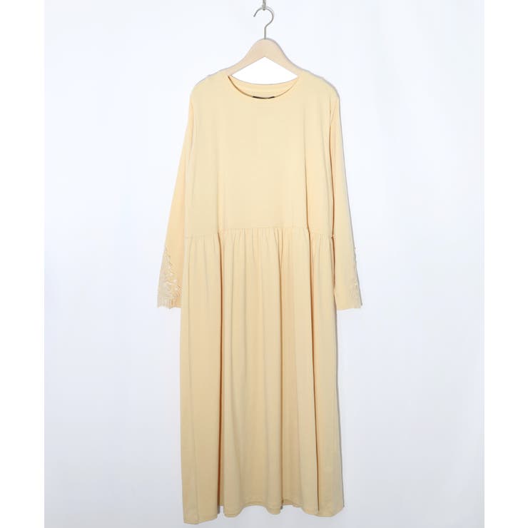 アイボリー | バイオリンとピアノレース切替ワンピース | ScoLar