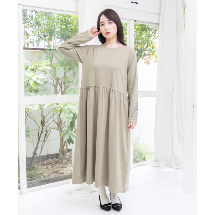 バイオリンとピアノレース切替ワンピース | ScoLar | 詳細画像1 