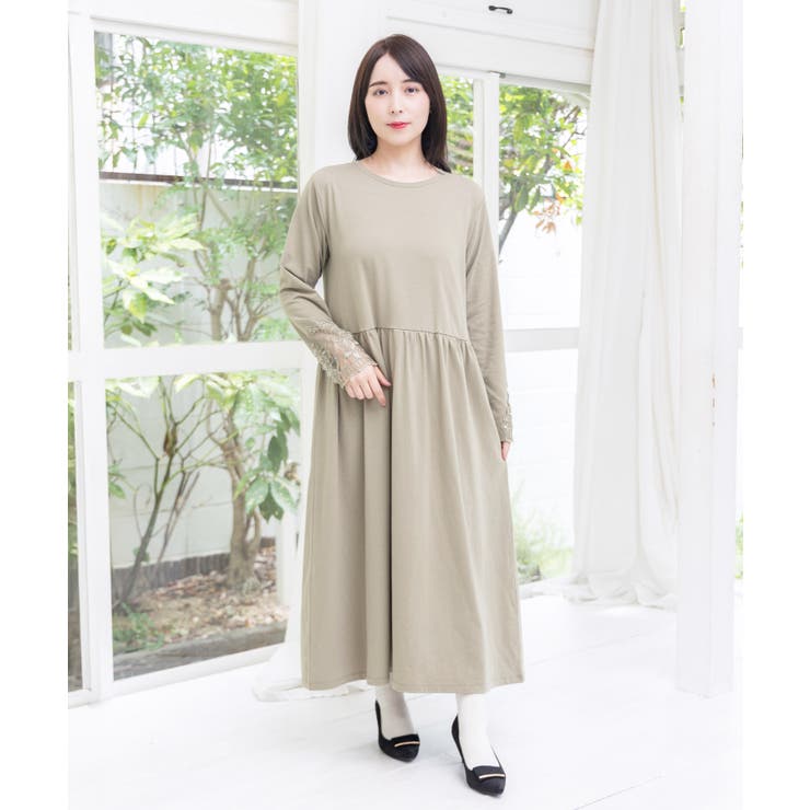 バイオリンとピアノレース切替ワンピース | ScoLar | 詳細画像3 