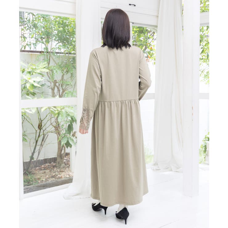 バイオリンとピアノレース切替ワンピース | ScoLar | 詳細画像6 