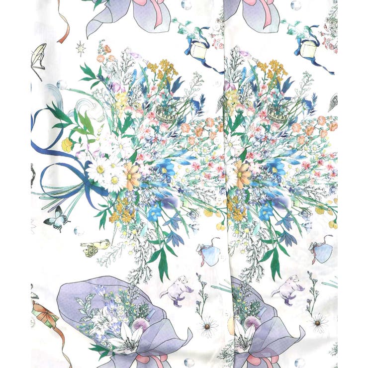 星座と花束柄シャツワンピース | ScoLar | 詳細画像17 