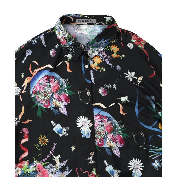 星座と花束柄シャツワンピース | ScoLar | 詳細画像20 