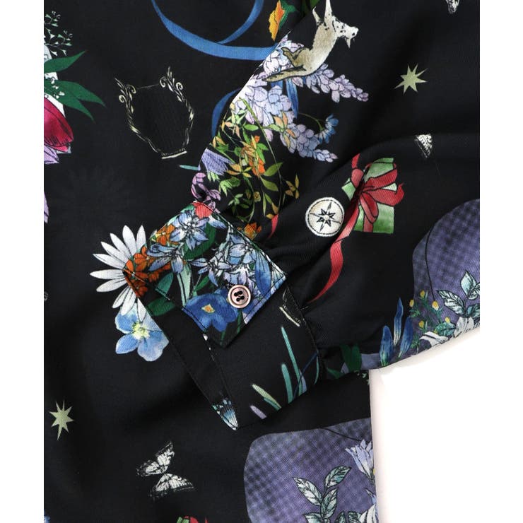 星座と花束柄シャツワンピース | ScoLar | 詳細画像22 