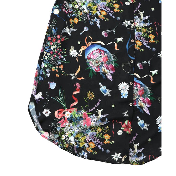 星座と花束柄シャツワンピース | ScoLar | 詳細画像23 