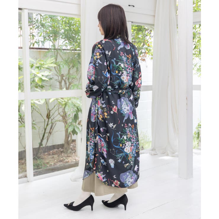 星座と花束柄シャツワンピース | ScoLar | 詳細画像14 