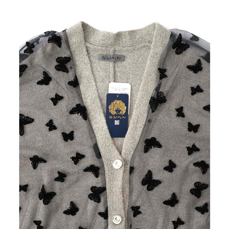 蝶々チュール×ラメ入りニットカーディガン | ScoLar | 詳細画像11 
