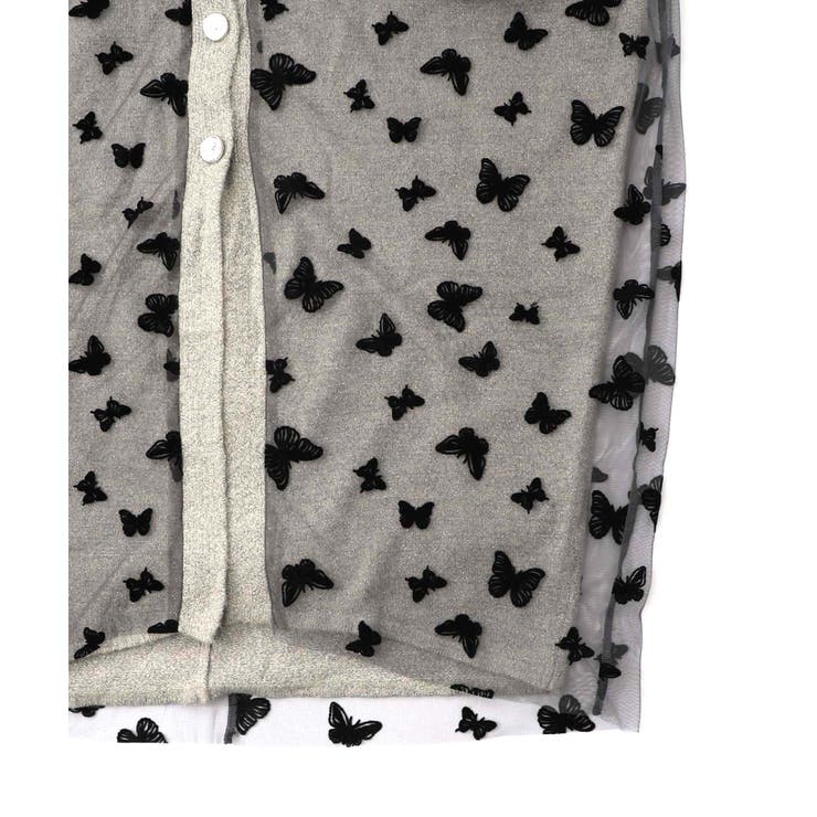 蝶々チュール×ラメ入りニットカーディガン | ScoLar | 詳細画像14 