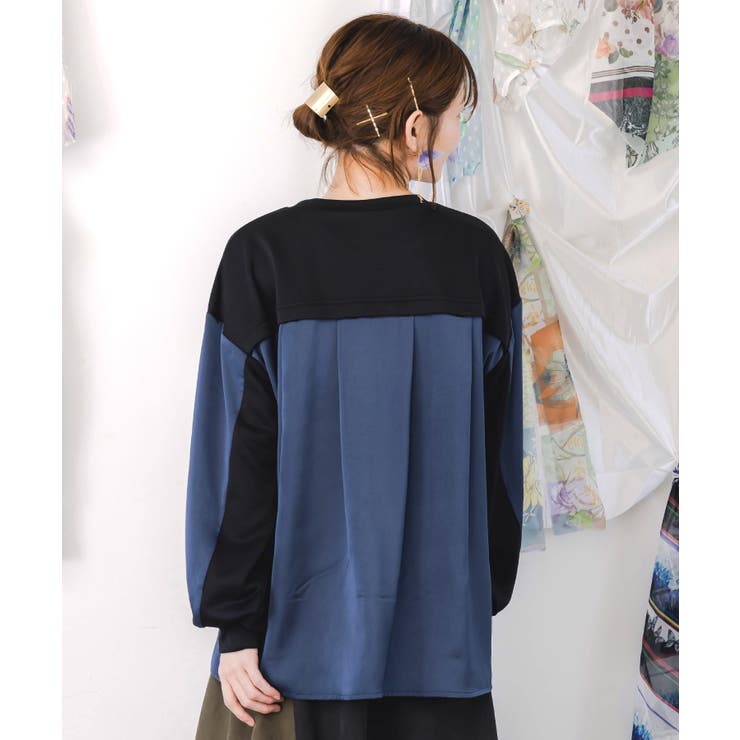 クラシカル動物配色プルオーバー | ScoLar | 詳細画像5 