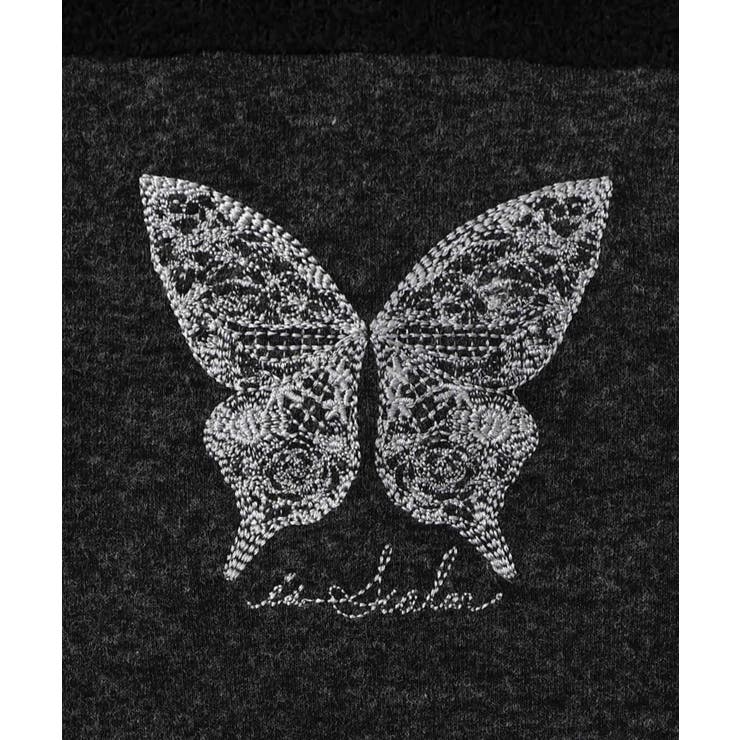 蝶々の異素材切替カーディガン | ScoLar | 詳細画像9 