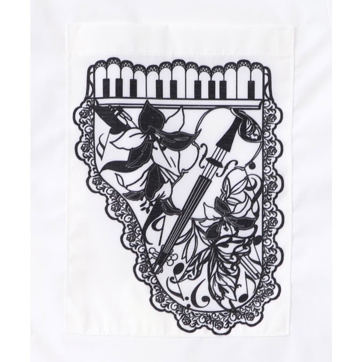 鍵盤柄切替シャツ | ScoLar | 詳細画像19 