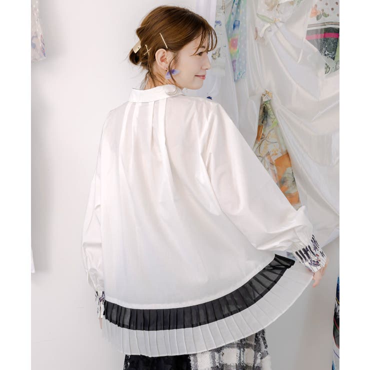 鍵盤柄切替シャツ | ScoLar | 詳細画像12 