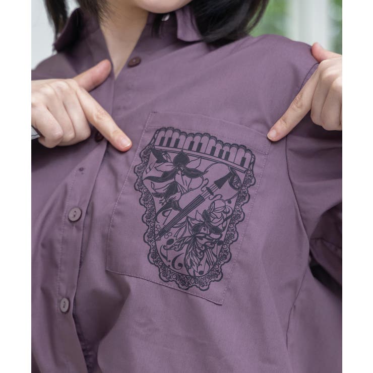 鍵盤柄切替シャツ | ScoLar | 詳細画像6 