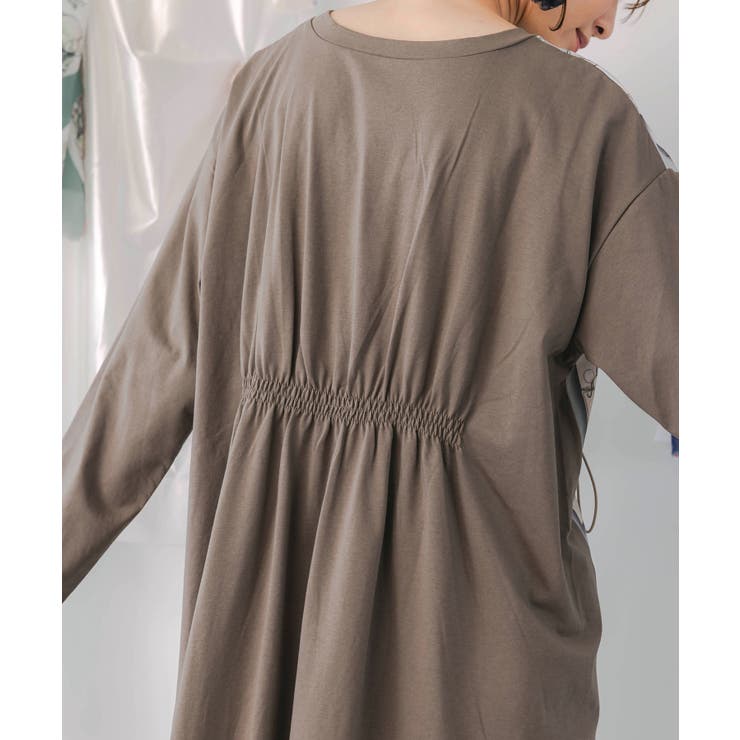 お買い物大好き女子のコラージュ柄ワンピース | ScoLar | 詳細画像6 