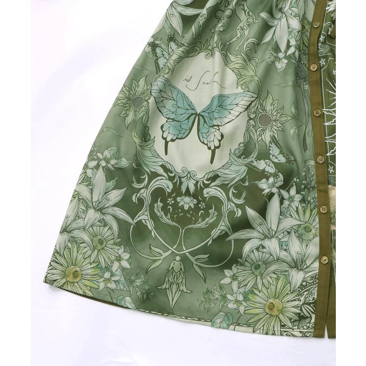 星×タロットコラージュ柄シャツワンピ | ScoLar | 詳細画像16