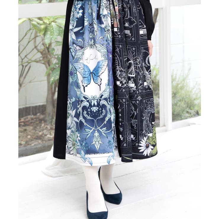 星×タロットコラージュ柄シャツワンピ | ScoLar | 詳細画像8