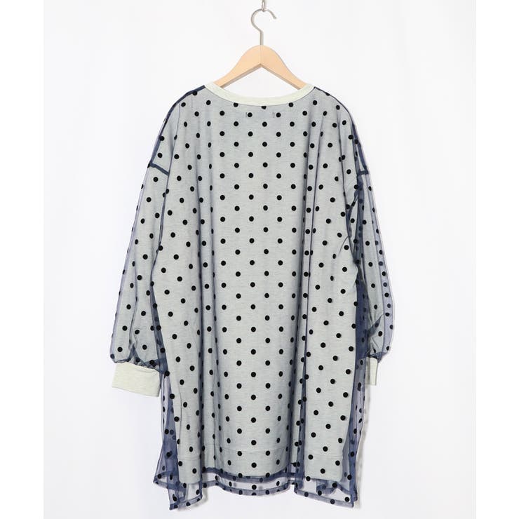 星×タロットコラージュ柄 ドットチュールプルオーバー | ScoLar | 詳細画像12 