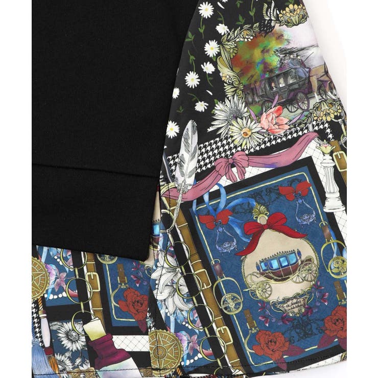 異素材ミックス裏毛アシメプルオーバー | ScoLar | 詳細画像8 