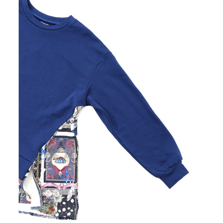 異素材ミックス裏毛アシメプルオーバー | ScoLar | 詳細画像12 