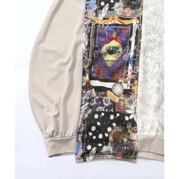 異素材ミックス裏毛アシメワンピース | ScoLar | 詳細画像12 