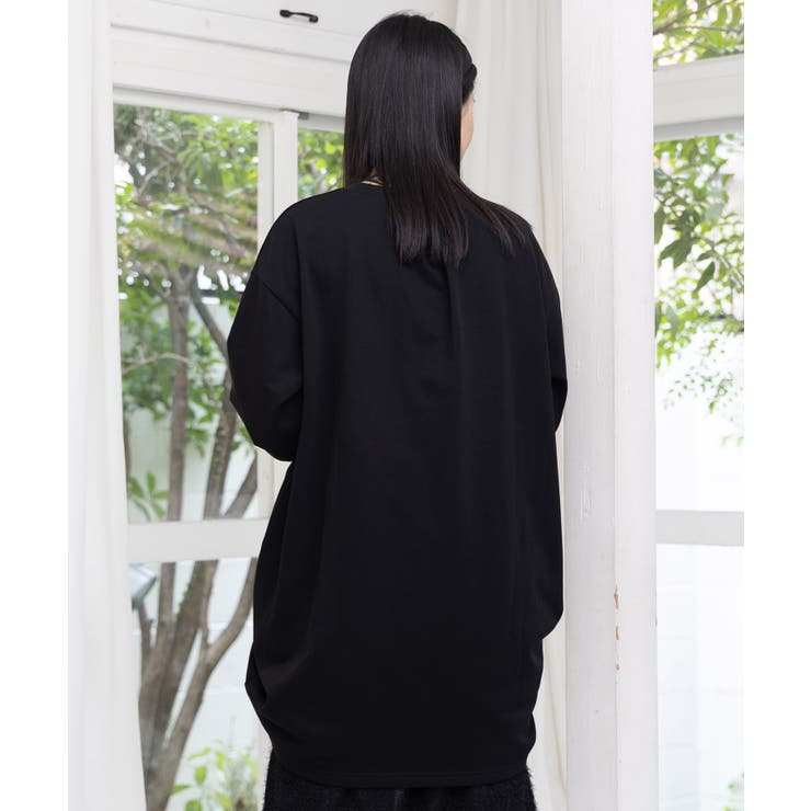 ツリーハウス柄裏毛×裾ドロストワンピース | ScoLar | 詳細画像5 