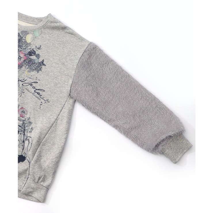 フリンジシフォン切替裏毛プルオーバー | ScoLar | 詳細画像12 