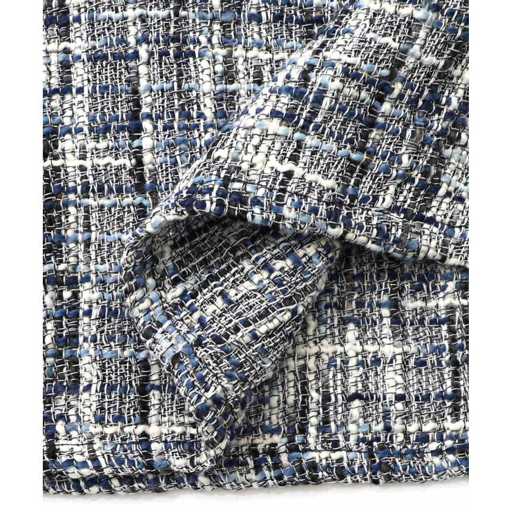 ラメツイード切替 花蝶刺繍デニムスカート | ScoLar | 詳細画像16 