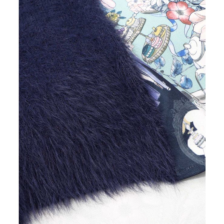 芸術と音楽と花のコラージュ柄ロングカーディガン | ScoLar | 詳細画像18 