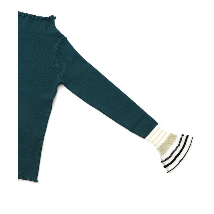 ニット×シアー袖切替ロンT | ScoLar | 詳細画像4 