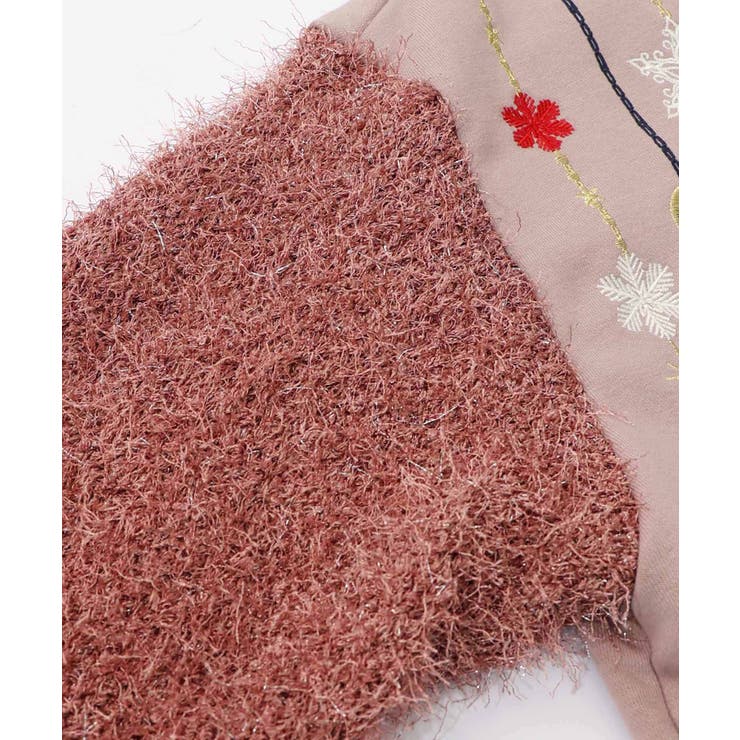 雪の結晶ガーランド刺繍裏毛×ラメフェザーニット | ScoLar | 詳細画像27 