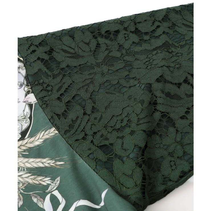 花蝶裏毛×レース切替プルオーバー | ScoLar | 詳細画像18 