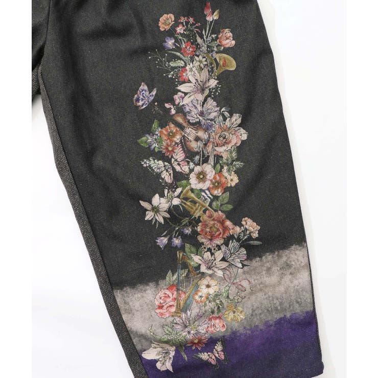 花柄裾グラデラメツイード×裏地パンツ | ScoLar | 詳細画像8 