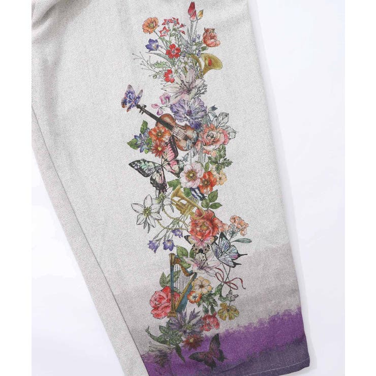 花柄裾グラデラメツイード×裏地パンツ | ScoLar | 詳細画像11 