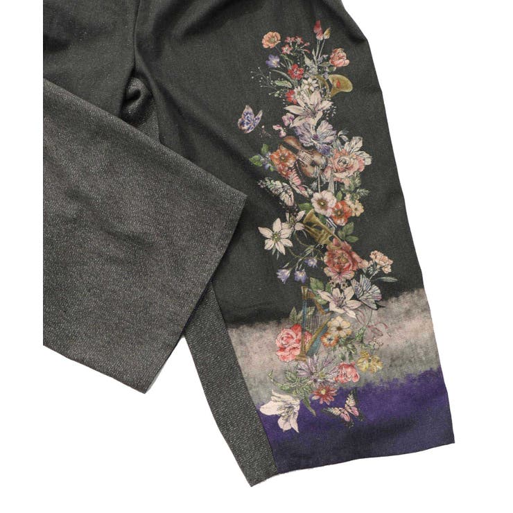 花柄裾グラデラメツイード×裏地パンツ | ScoLar | 詳細画像14 