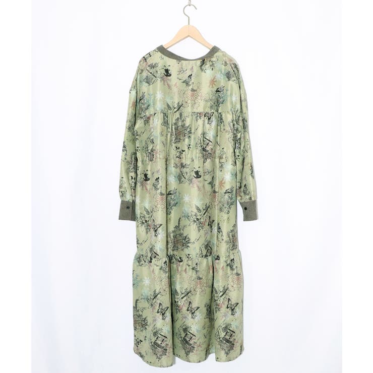 星座・楽器・雪の結晶柄 布帛×コーデュロイワンピース | ScoLar | 詳細画像20 