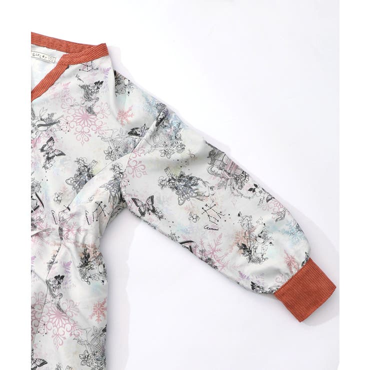 星座・楽器・雪の結晶柄 布帛×コーデュロイワンピース | ScoLar | 詳細画像23 