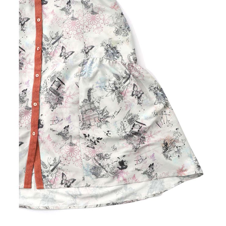 星座・楽器・雪の結晶柄 布帛×コーデュロイワンピース | ScoLar | 詳細画像25 