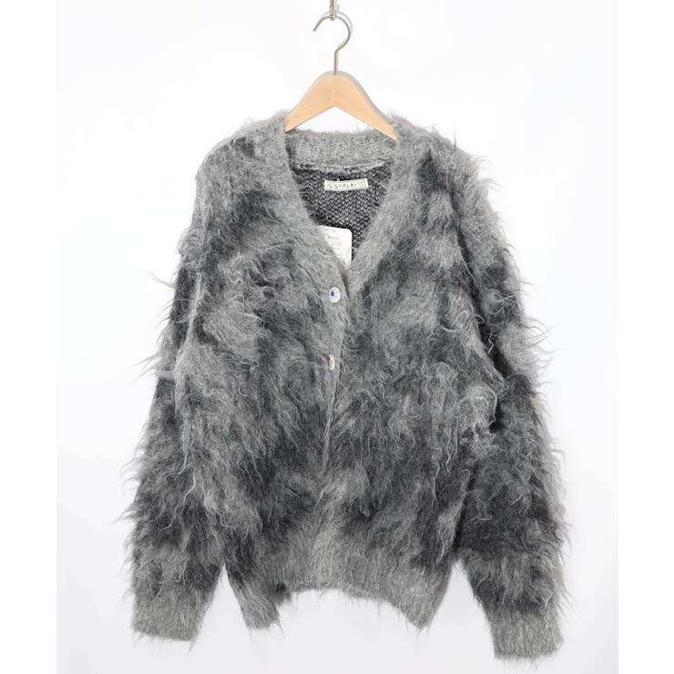 マーブル模様シャギーニットカーディガン | ScoLar | 詳細画像16 