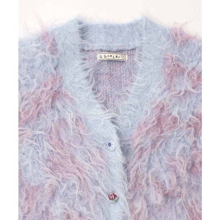 マーブル模様シャギーニットカーディガン | ScoLar | 詳細画像20 