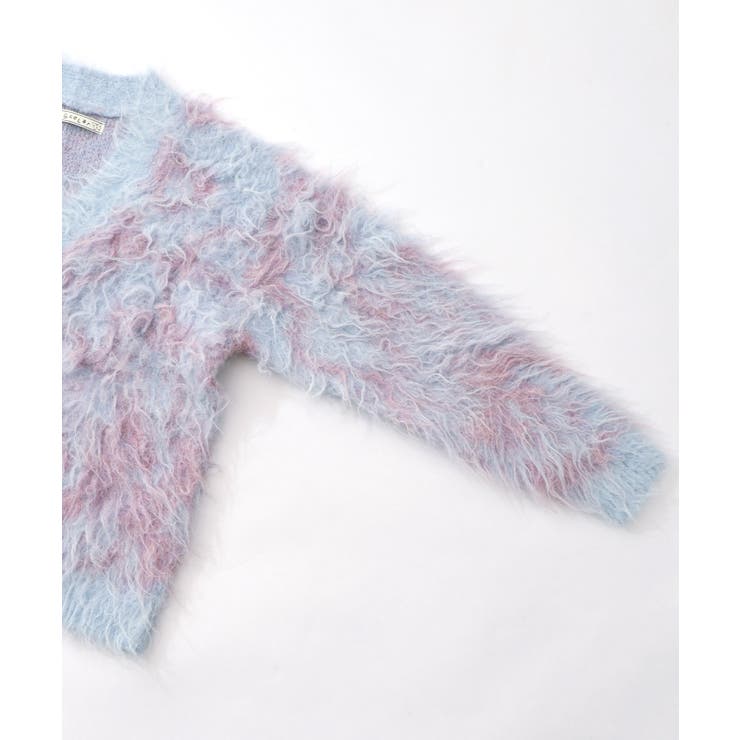 マーブル模様シャギーニットカーディガン | ScoLar | 詳細画像21 