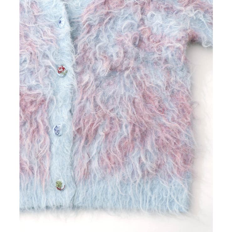 マーブル模様シャギーニットカーディガン | ScoLar | 詳細画像22 