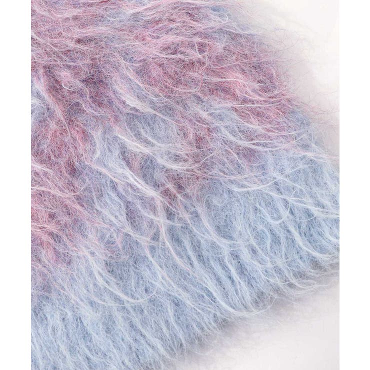 マーブル模様シャギーニットカーディガン | ScoLar | 詳細画像23 